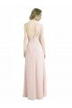 Full Length Chiffon Bridesmaid Dress with One Wide Shoulder Strap Essex