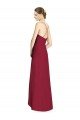 Draped V-Neck High Low Chiffon Bridesmaid Dress Essex