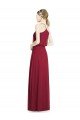 Full Length V-Neck A-Line Chiffon Boho Bridesmaid Dress Essex