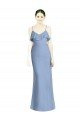 Deep Open Back Long Chiffon V-Neck Bridesmaid Dress Essex