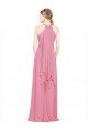 Halter Neck Keyhole A-Line Chiffon Bridesmaid Dress Essex