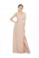 Chiffon Bridesmaids Dress with Matching Chiffon Tie Sash Essex