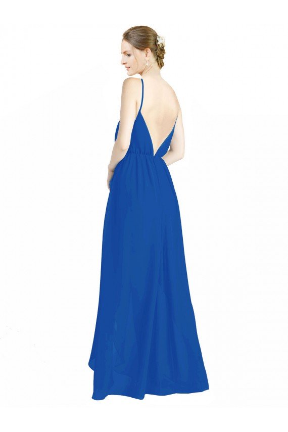 Sleeveless Surplice Chiffon Bridesmaid Dress with Spaghetti Straps Essex