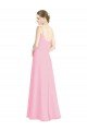 Spaghetti Straps A-Line Chiffon Bridesmaid Dress Low Back Essex