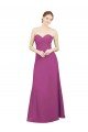 Sweetheart Neckline Pleated Chiffon Bridesmaid Dress with Low Back Essex