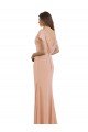 Cap Sleeves Long Chiffon Bridesmaid Dress / Prom Dress with Low V-Back Essex