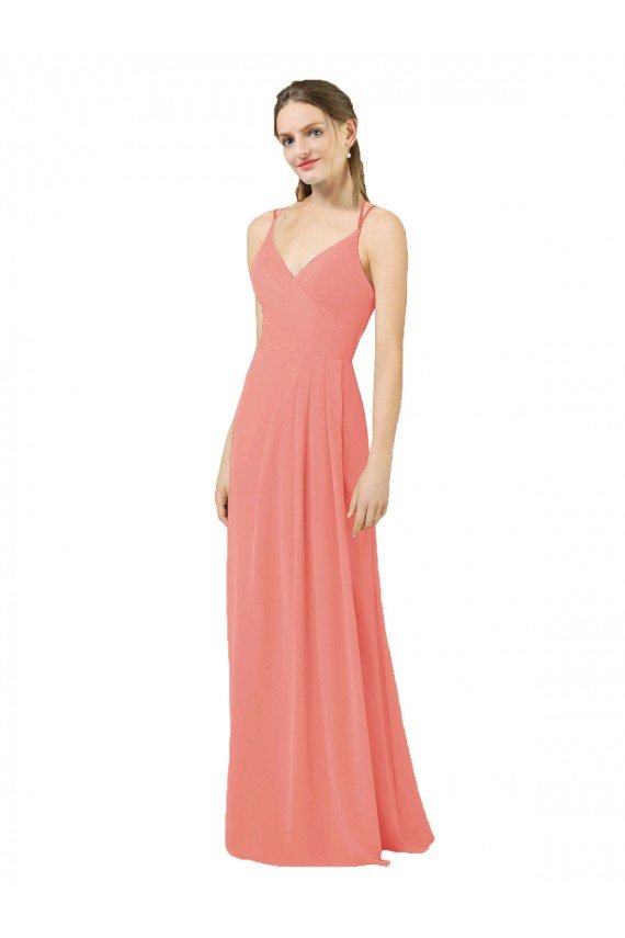 Flirty Chiffon Bridesmaid Dress with Modern Back Detail Essex
