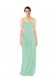 Classic Long Chiffon Bridesmaid Dress with V-Neck Essex