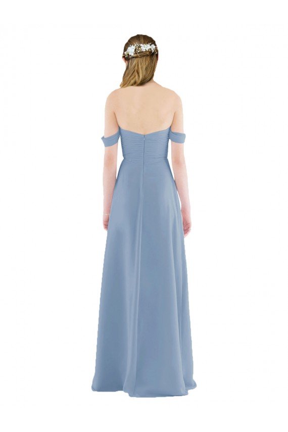 Sweetheart Neckline Chiffon Off-the-Shoulder Bridesmaid Dress Essex