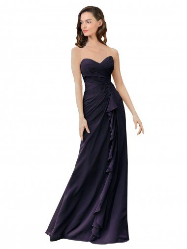 Strapless Chiffon Bridesmaids Dress with Sweetheart Neckline Essex