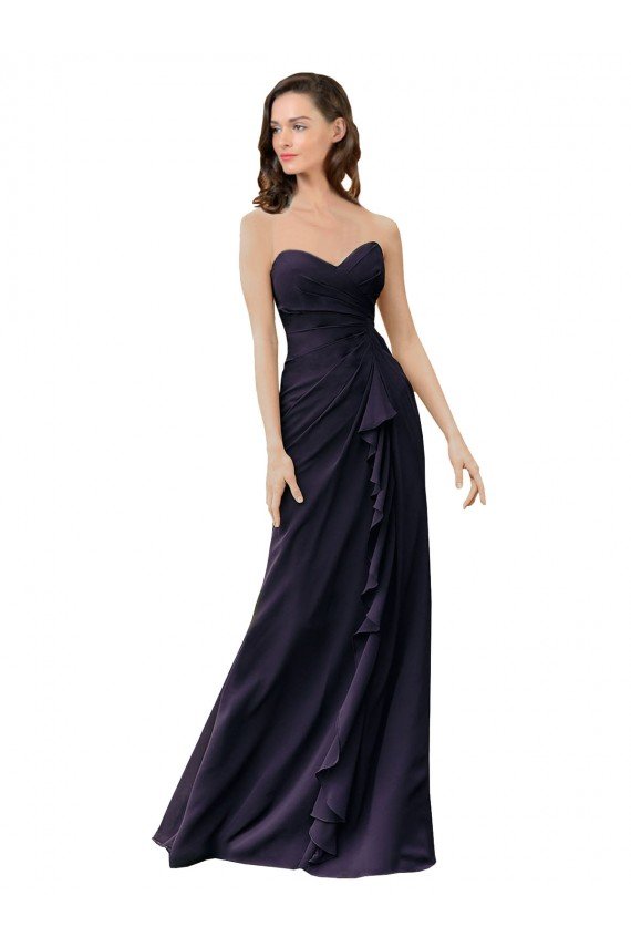 Strapless Chiffon Bridesmaids Dress with Sweetheart Neckline Essex