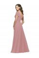 Flutter Sleeves Short Chiffon Bridesmaid Dress with Tie Belt Essex