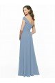 Chiffon Bridesmaid Dress with Classic Off the Shoulder Neckline Essex