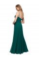Chiffon Bridesmaid Dress with Pleated Bodice and Straps Essex