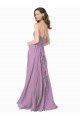 High Halter Chiffon Bridesmaid Dress with Ruffle Details Back Essex