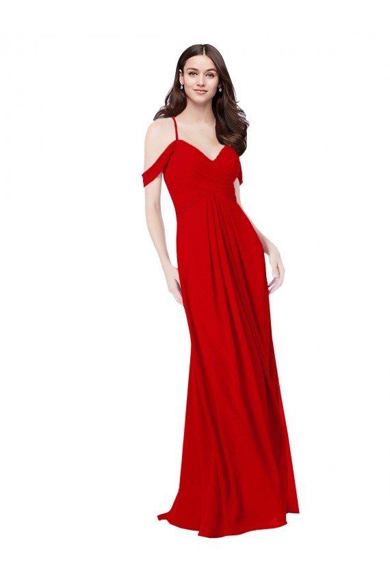 Cold Shoulder Chiffon Bridesmaid Dress Essex