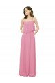 Spaghetti Strap Chiffon Bridesmaids Dress with Ruffle Overlay Essex