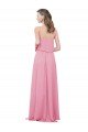 Spaghetti Strap Chiffon Bridesmaids Dress with Ruffle Overlay Essex