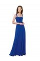 Square Neck A-Line Long Floor Length Chiffon Bridesmaid Dress Essex
