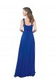 Square Neck A-Line Long Floor Length Chiffon Bridesmaid Dress Essex