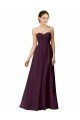 Strapless Chiffon Bridesmaid Dress with Criss Cross Shirred Bodice Essex