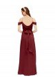 Grecian Inspired Draped Off the Shoulder Long Chiffon Bridesmaid Dress Essex