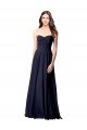 Luxe Chiffon Bridesmaid Dress with Sweetheart Neckline and Shirred Bodice Essex