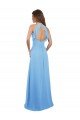 Chiffon A-Line Bridesmaid Dress with Halter Neck and Ruffled Back Straps Essex