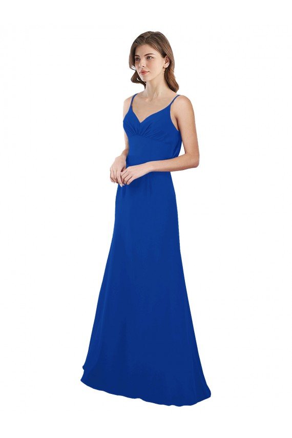 Softly Flared Chiffon Bridesmaid Dress with Sweetheart Neckline Essex