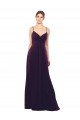 Floor Length A-Line Chiffon Bridesmaid Dress with Criss Cross Back Essex
