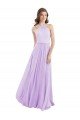 Halter Chiffon A-Line Bridesmaid Dress with Flounce Back Essex