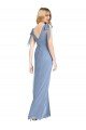 Bow-Shoulder Sleeveless Deep V-Back Mermaid Bridesmaid Dress Essex