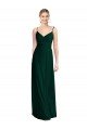 Wide V-Neck Long Spaghetti Strap Chiffon Bridesmaid Dress Essex