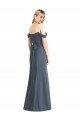Off the Shoulder Criss Cross Bodice Trumpet Chiffon Bridesmaid Dress Essex