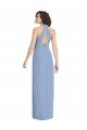 V-Neck Halter Back Straps Chiffon Formal Bridesmaid Dress Essex
