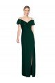 Ruffled Cold-Shoulder Maxi Chiffon Bridesmaid Dress Essex