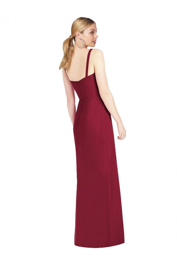 Spaghetti Straps Mermaid Chiffon Bridesmaid Dress with Side Front Slit Essex