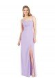Spaghetti Straps Mermaid Chiffon Bridesmaid Dress with Side Front Slit Essex