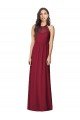 Halter Neck Full-Length Shirred Chiffon Bridesmaid Dress Essex