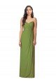 Side Front Slit Draped Strapless Chiffon Bridesmaid Dress Essex