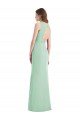 Sleek Open Back Chiffon V-Neck Bridesmaid Dress Essex