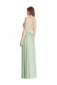 Criss Cross Strap Backless Maxi Long Chiffon Bridesmaid Dress Essex