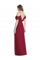 Ruffled Cold-Shoulder Chiffon Maxi Bridesmaid Dress Essex