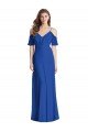 Ruffled Cold-Shoulder Chiffon Maxi Bridesmaid Dress Essex