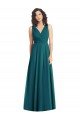 Draped V-Neck Long Sleeveless Chiffon Bridesmaid Dress Essex