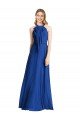 Plunging V-Back Long Full Length Chiffon Bridesmaid Dress Essex