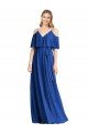 Spaghetti Straps V-Neck Chiffon Bridesmaid Dress with Sash Tie Essex