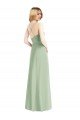 Cowl Neck Criss Cross Back Chiffon Maxi Bridesmaid Dress Essex