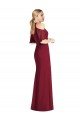 Ruffle Cold-Shoulder Mermaid Chiffon Maxi Bridesmaid Dress Essex