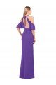 Slim A-Line Chiffon Bridesmaid Dress with Off The Shoulder Ruffle Sleeves Essex